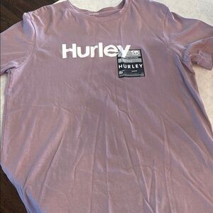 Hurley Light Purple Tee with Logo